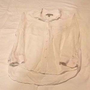 Banana Republic Long Sleeve White Shirt